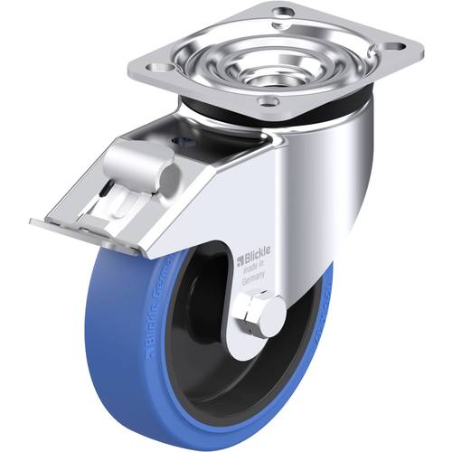 Thumbnail - Blickle 851060 LK-POEV 125XR-1-FI-SB Stahlblech-Lenkrolle Rad-Durchmesser: 125 mm Tragfähigkeit (max.): 250 kg 1 St.