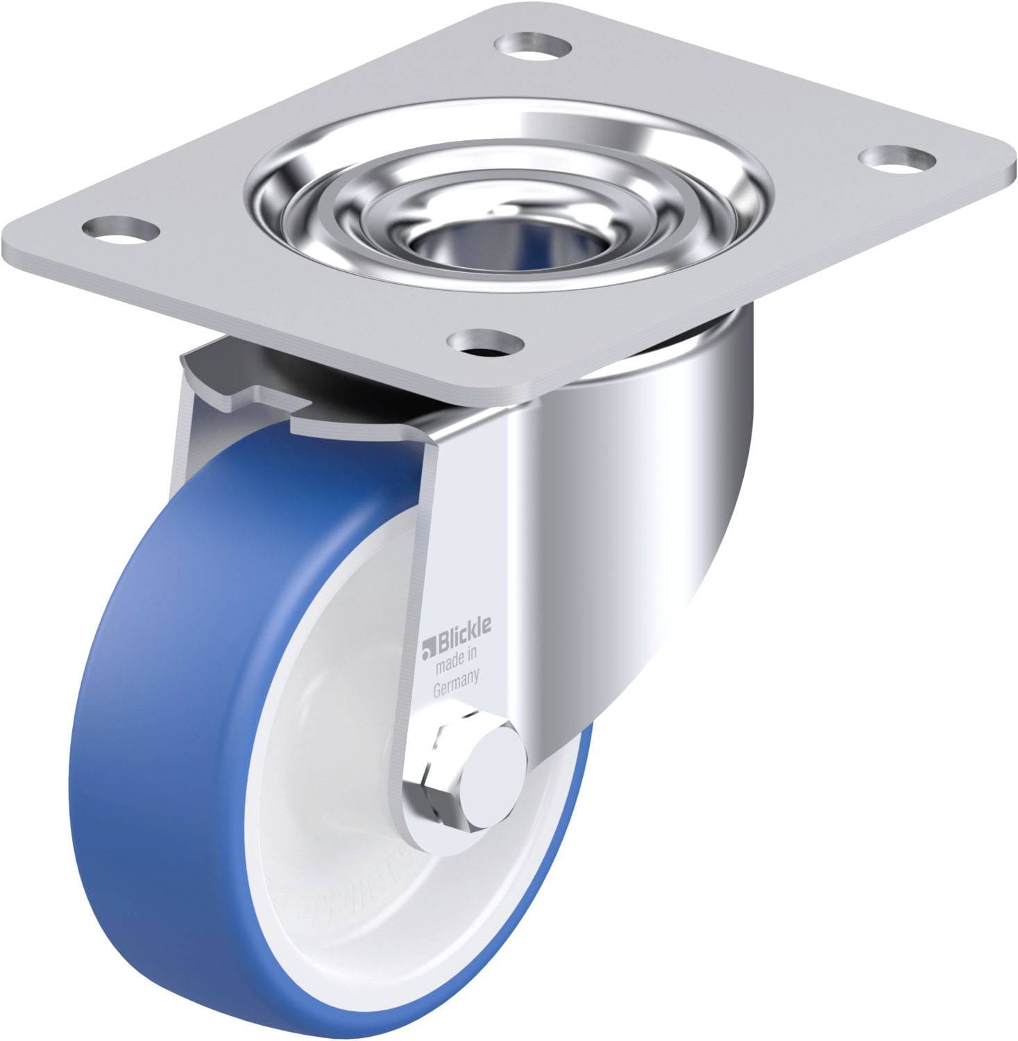 Blickle 936324 LK-POTHS 100G-3 Stahlblech-Lenkrolle Rad-Durchmesser: 100 mm Tragfähigkeit (max.): 200 kg 1 St.