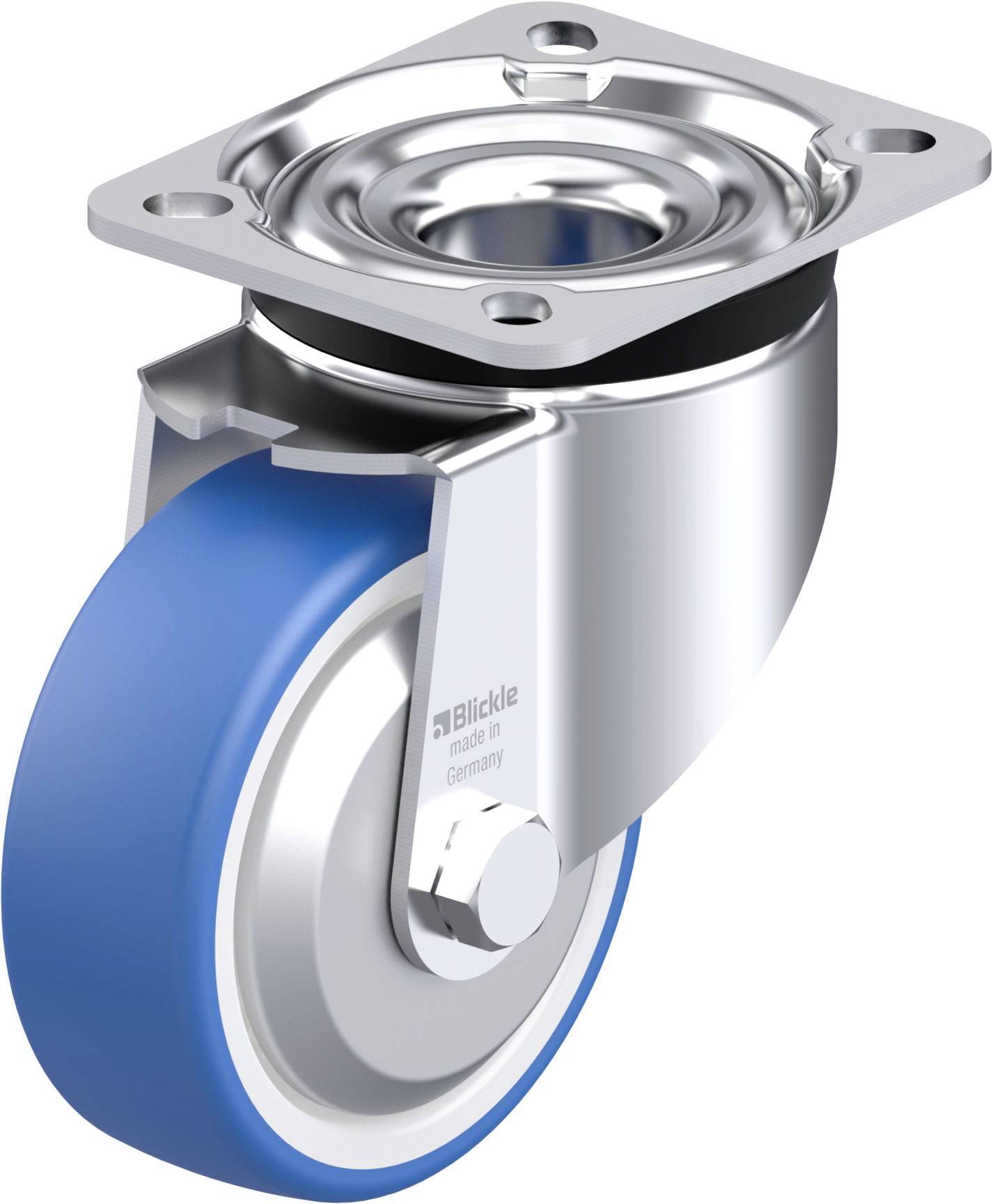 Blickle 936337 LK-POTHS 100KA-1-FA Stahlblech-Lenkrolle Rad-Durchmesser: 100 mm Tragfähigkeit (max.): 200 kg 1 St.