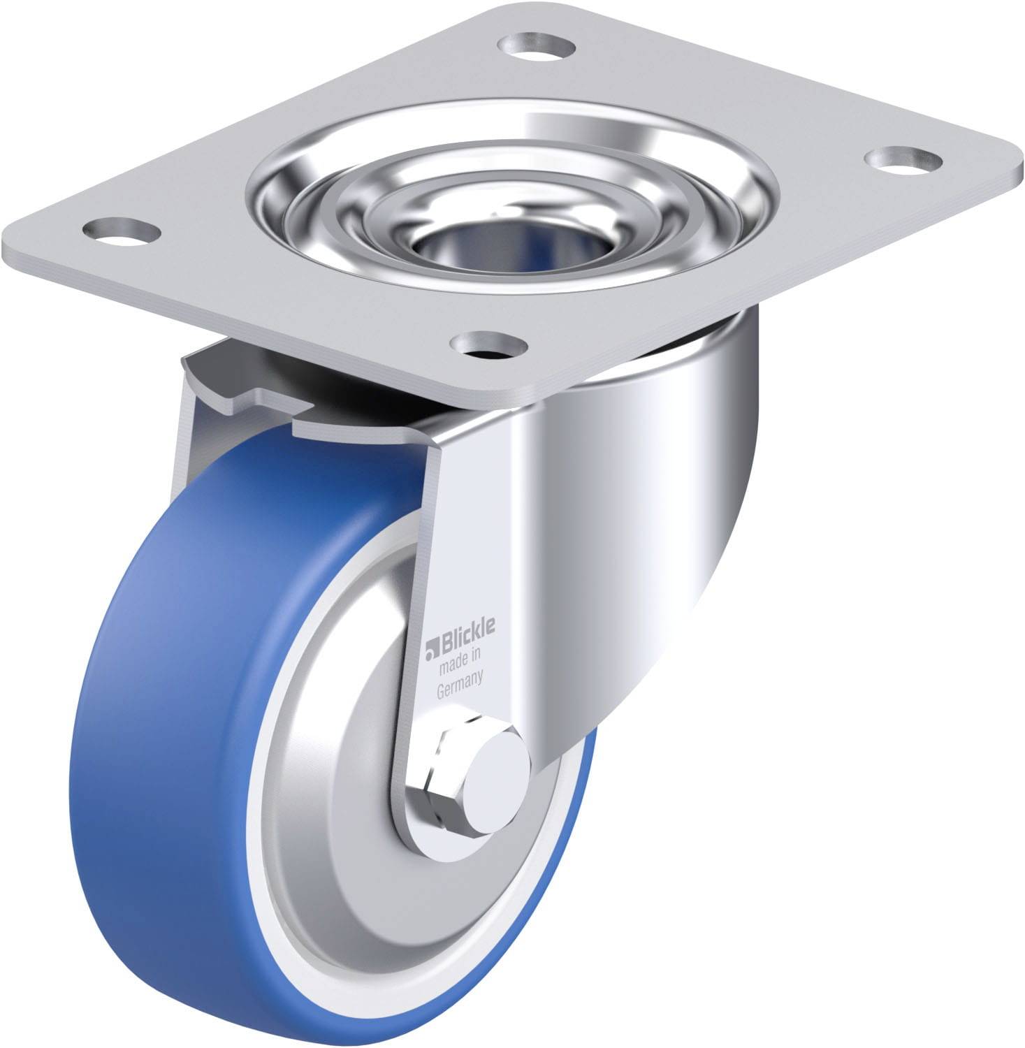 Blickle 936345 LK-POTHS 100KA-3-FA Stahlblech-Lenkrolle Rad-Durchmesser: 100 mm Tragfähigkeit (max.): 200 kg 1 St.