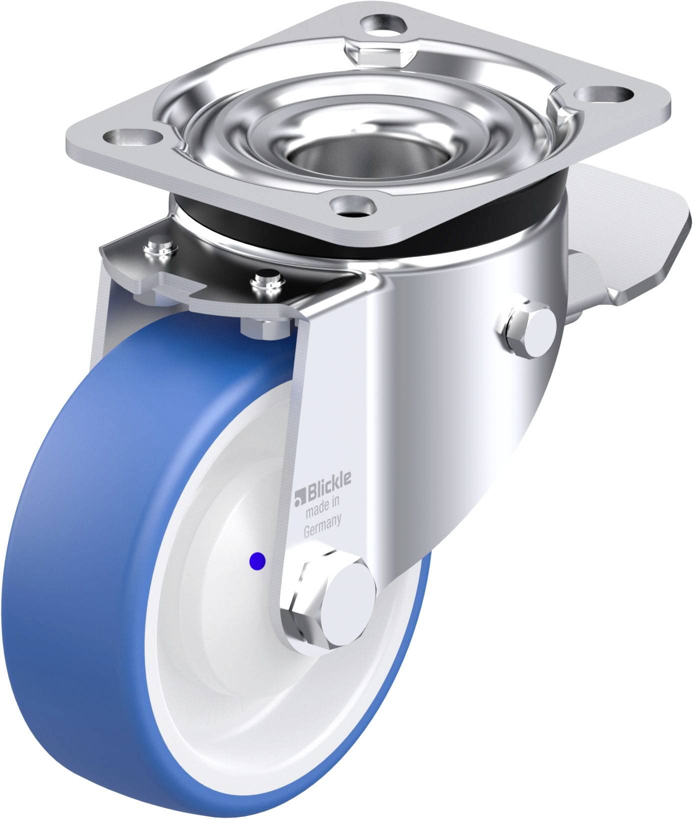 Blickle 947934 LK-POTHS 100XKA-1-ST Stahlblech-Lenkrolle Rad-Durchmesser: 100 mm Tragfähigkeit (max.): 200 kg 1 St.