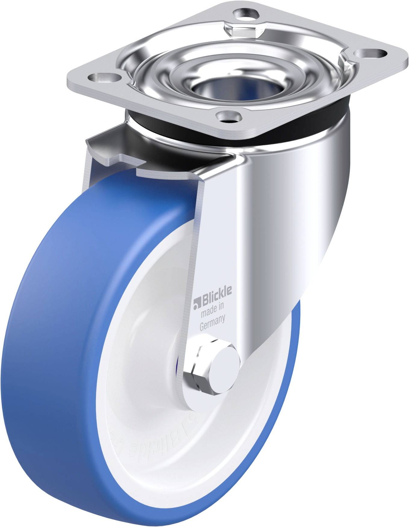 Blickle 936406 LK-POTHS 125R-1 Stahlblech-Lenkrolle Rad-Durchmesser: 125 mm Tragfähigkeit (max.): 275 kg 1 St.