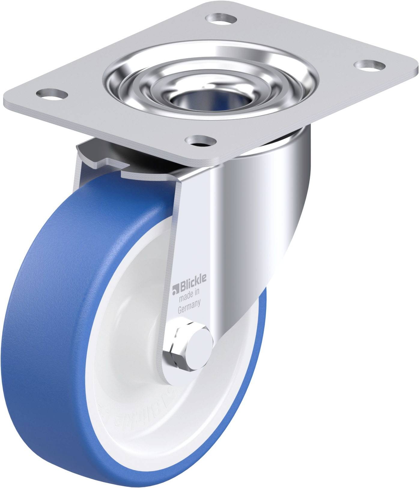 Blickle 936414 LK-POTHS 125R-3 Stahlblech-Lenkrolle Rad-Durchmesser: 125 mm Tragfähigkeit (max.): 275 kg 1 St.