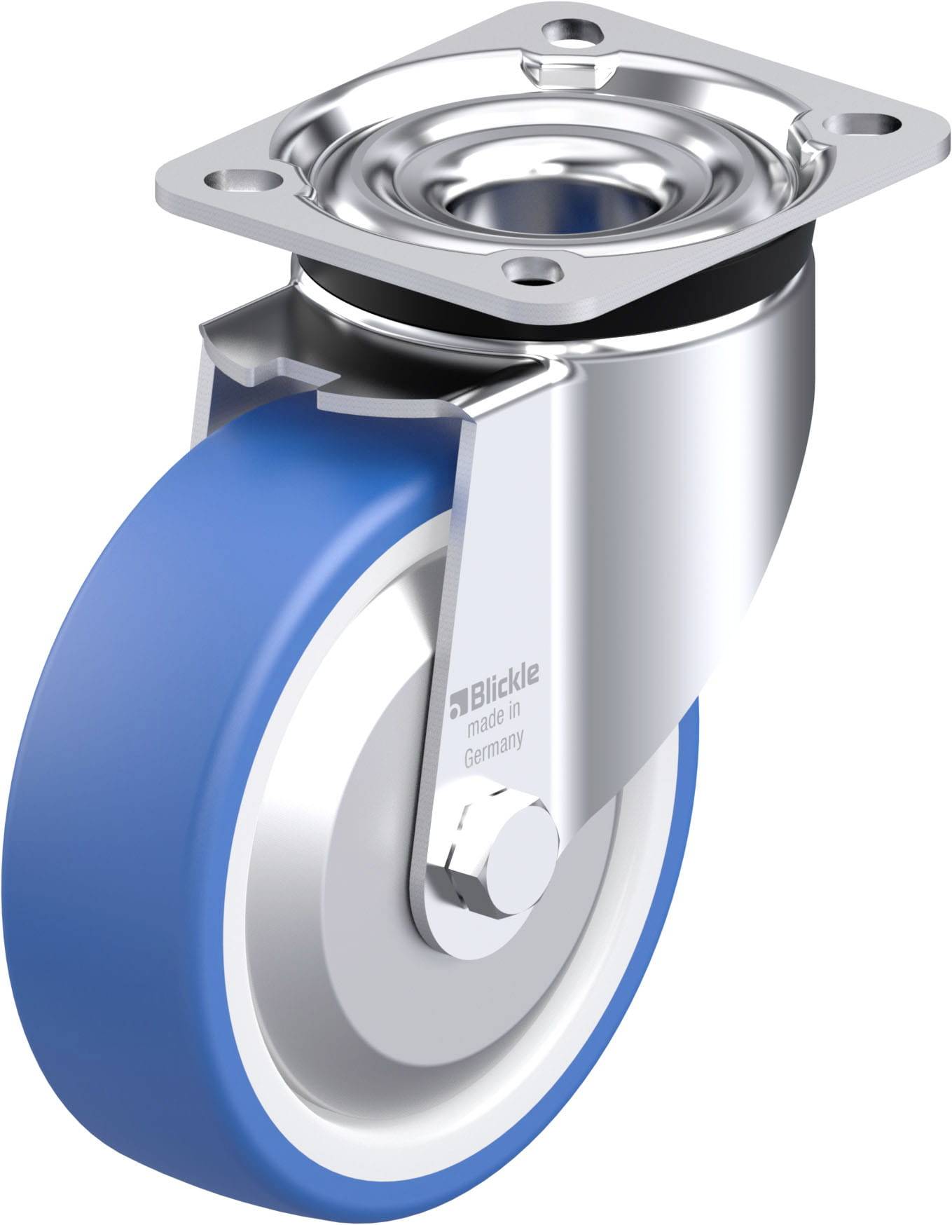 Blickle 947955 LK-POTHS 125XKA-1-FA Stahlblech-Lenkrolle Rad-Durchmesser: 125 mm Tragfähigkeit (max.): 275 kg 1 St.