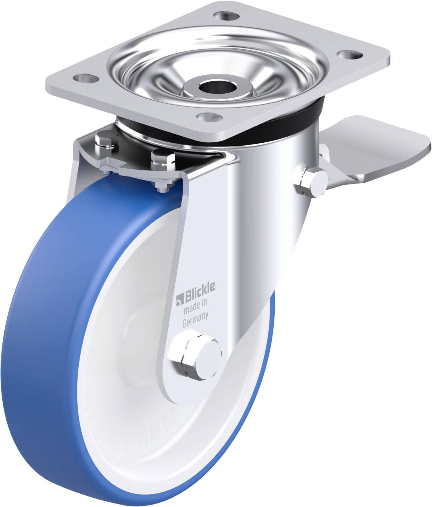 Blickle 947982 LK-POTHS 160G-ST Stahlblech-Lenkrolle Rad-Durchmesser: 160 mm Tragfähigkeit (max.): 400 kg 1 St.