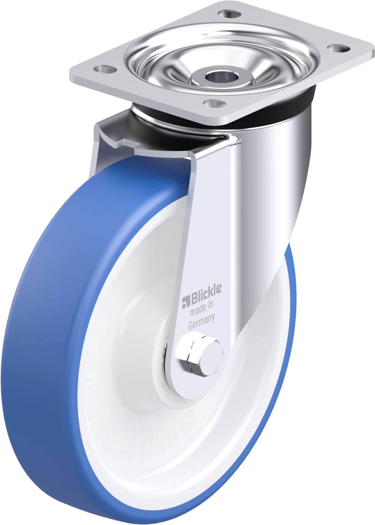 Blickle 936440 LK-POTHS 200K Stahlblech-Lenkrolle Rad-Durchmesser: 200 mm Tragfähigkeit (max.): 550 kg 1 St.