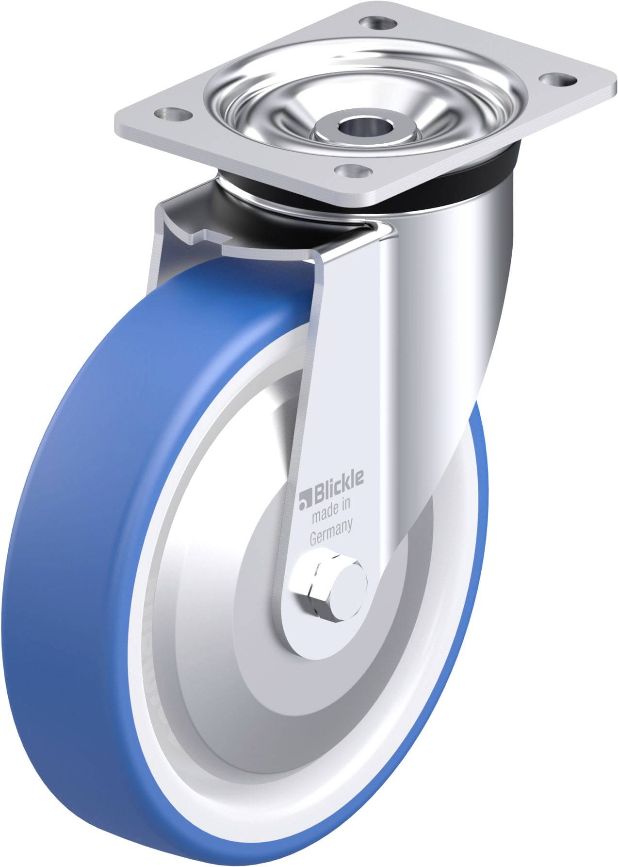 Blickle 936441 LK-POTHS 200K-FA Stahlblech-Lenkrolle Rad-Durchmesser: 200 mm Tragfähigkeit (max.): 550 kg 1 St.