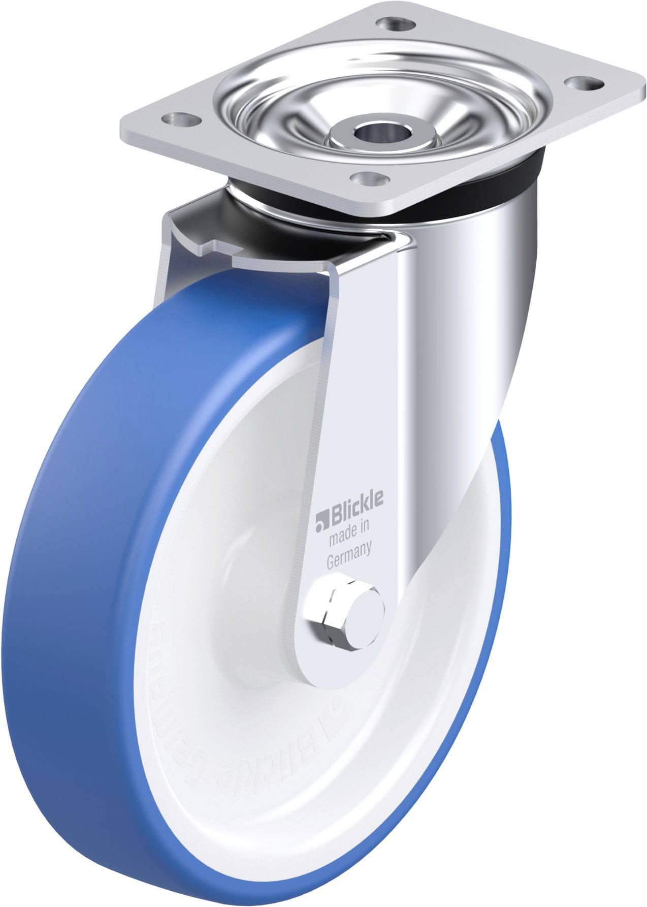 Blickle 948014 LK-POTHS 200XR Stahlblech-Lenkrolle Rad-Durchmesser: 200 mm Tragfähigkeit (max.): 550 kg 1 St.