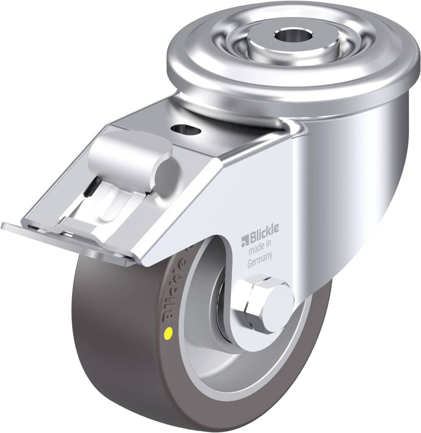 Blickle 917866 LKR-ALST 100K-FI-AS Stahlblech-Lenkrolle Rad-Durchmesser: 100 mm Tragfähigkeit (max.): 320 kg 1 St.