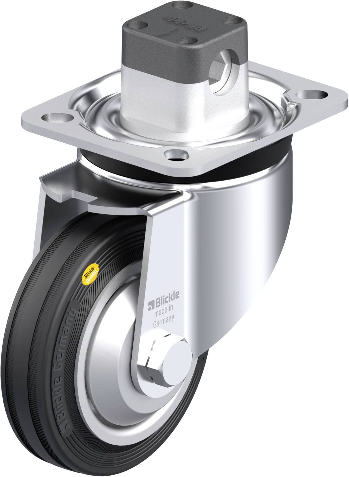 Blickle 850018 LK-RD 100R-1-CS11-FA Stahlblech-Lenkrolle Rad-Durchmesser: 100 mm Tragfähigkeit (max.): 100 kg 1 St.