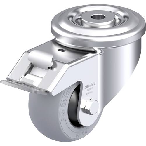 Blickle 946458 LKR-POES 80KF-FI-SG Stahlblech-Lenkrolle Rad-Durchmesser: 80 mm Tragfähigkeit (max.): 110 kg 1 St.