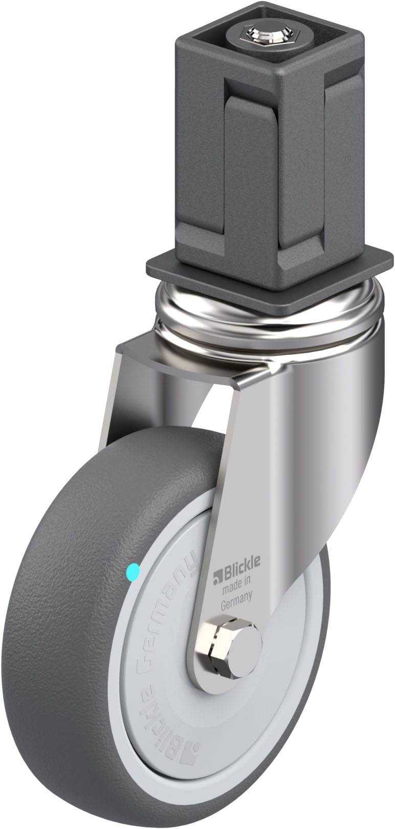 Blickle 910626 LKRXA-PATH 101KFD-11-EXV18 Edelstahl-Apparate-Lenkrolle Rad-Durchmesser: 100 mm Tragfähigkeit (max.): 120...