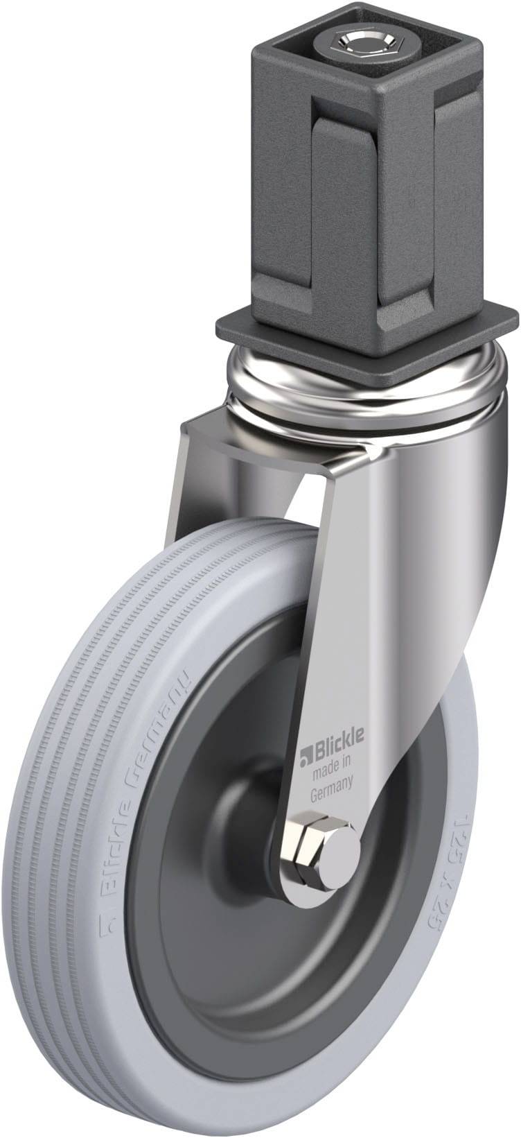 Blickle 925049 LKRXA-VPA 125G-11-EXV18 Edelstahl-Apparate-Lenkrolle Rad-Durchmesser: 125 mm Tragfähigkeit (max.): 100 kg...