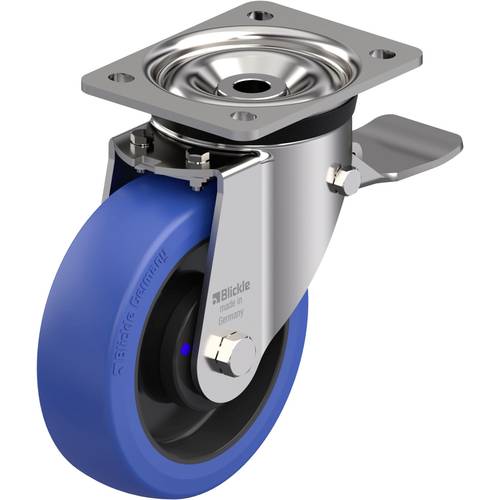 Blickle 922102 LKX-POBS 160XKA-ST Edelstahl-Schwerlast-Lenkrolle Rad-Durchmesser: 160 mm Tragfähigkeit (max.): 400 kg 1 ...