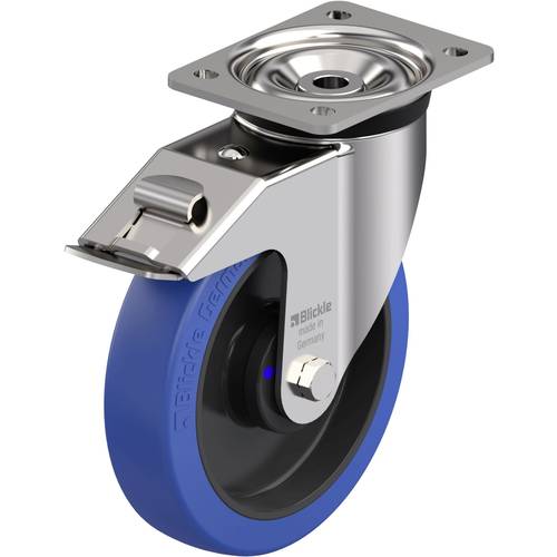 Blickle 908971 LKX-POBS 200XKA-FI Edelstahl-Schwerlast-Lenkrolle Rad-Durchmesser: 200 mm Tragfähigkeit (max.): 500 kg 1 ...