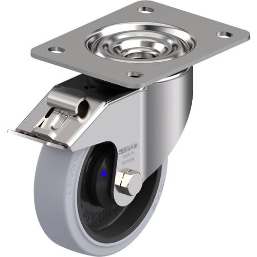 Blickle 945793 LKX-POEV 125XKA-3-FI-SG Edelstahl-Schwerlast-Lenkrolle Rad-Durchmesser: 125 mm Tragfähigkeit (max.): 250 ...