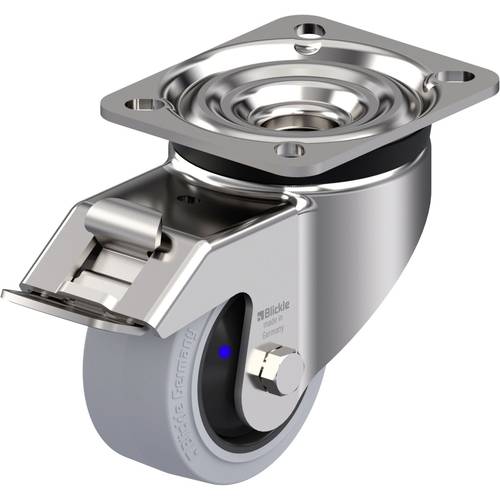 Thumbnail - Blickle 945795 LKX-POEV 82XKF-FI-SG Edelstahl-Schwerlast-Lenkrolle Rad-Durchmesser: 80 mm Tragfähigkeit (max.): 170 kg 1...
