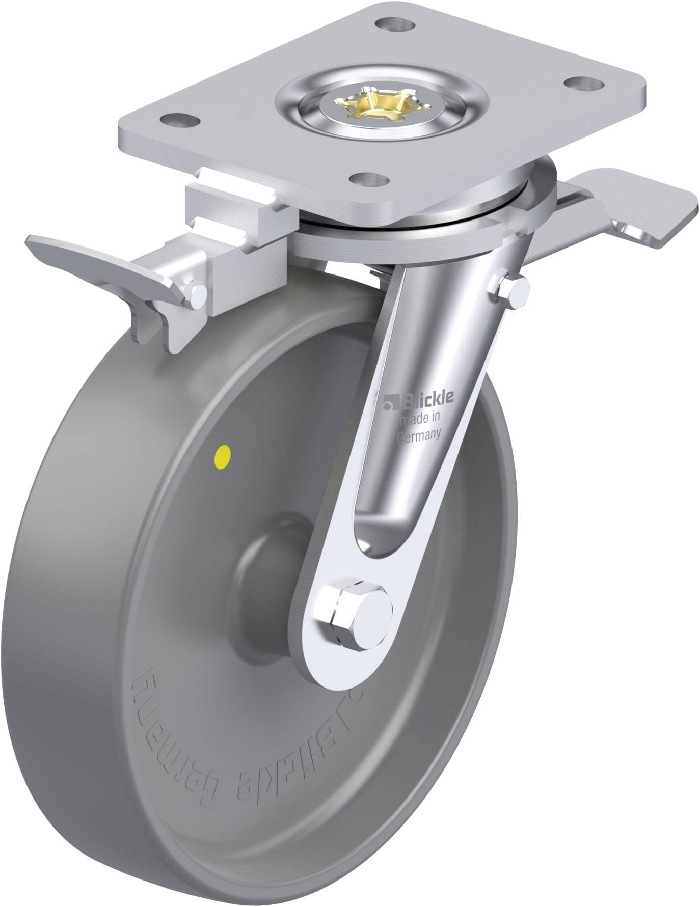 Blickle 937041 LO-PO 200G-ST-ELS-RI4 Schwerlast-Lenkrolle Rad-Durchmesser: 200 mm Tragfähigkeit (max.): 600 kg 1 St.