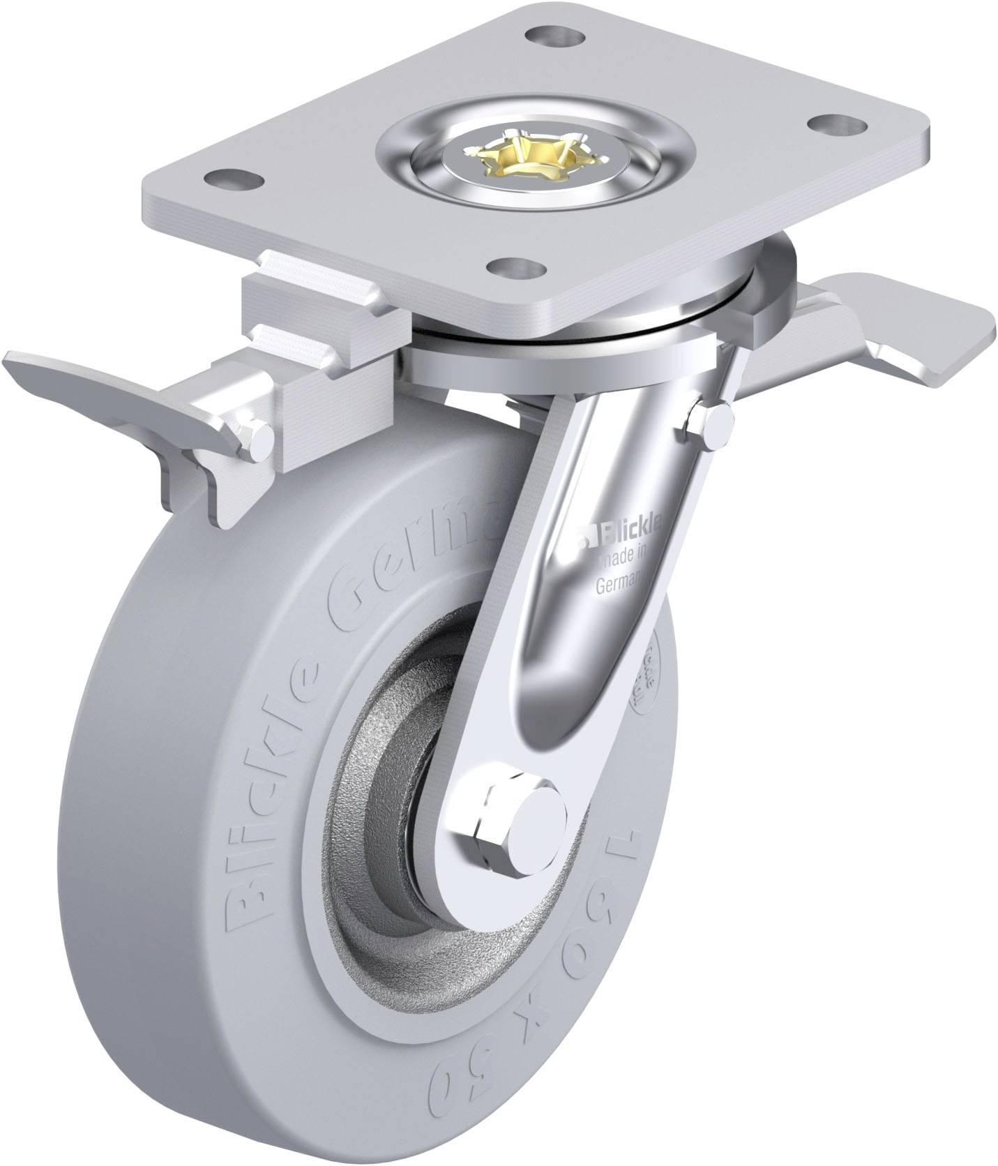 Blickle 852104 LO-SE 160K-ST-SG-RI4 Schwerlast-Lenkrolle Rad-Durchmesser: 160 mm Tragfähigkeit (max.): 450 kg 1 St.