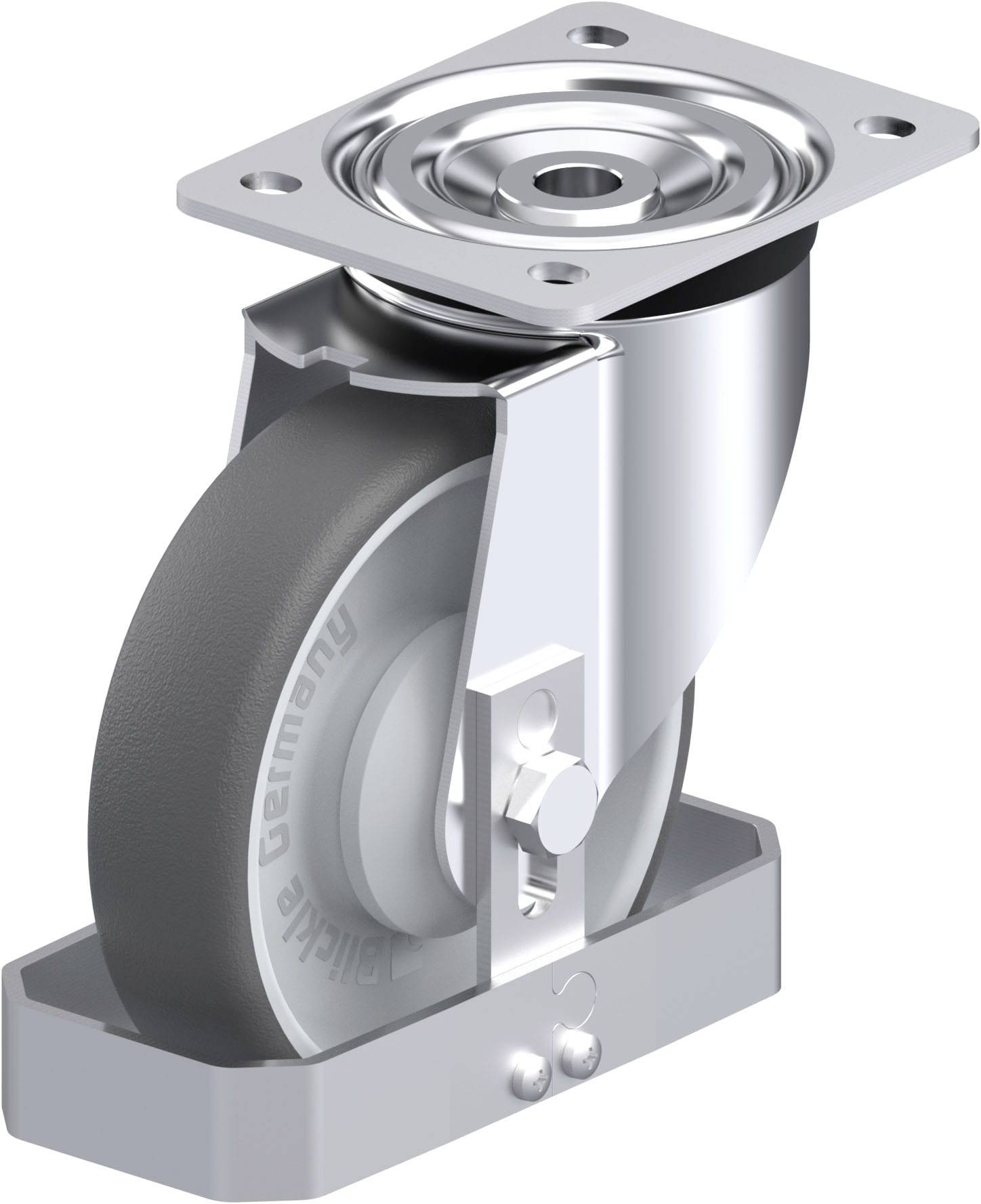 Blickle 916406 L-PATH 160KA-FS Stahlblech-Lenkrolle Rad-Durchmesser: 160 mm Tragfähigkeit (max.): 400 kg 1 St.