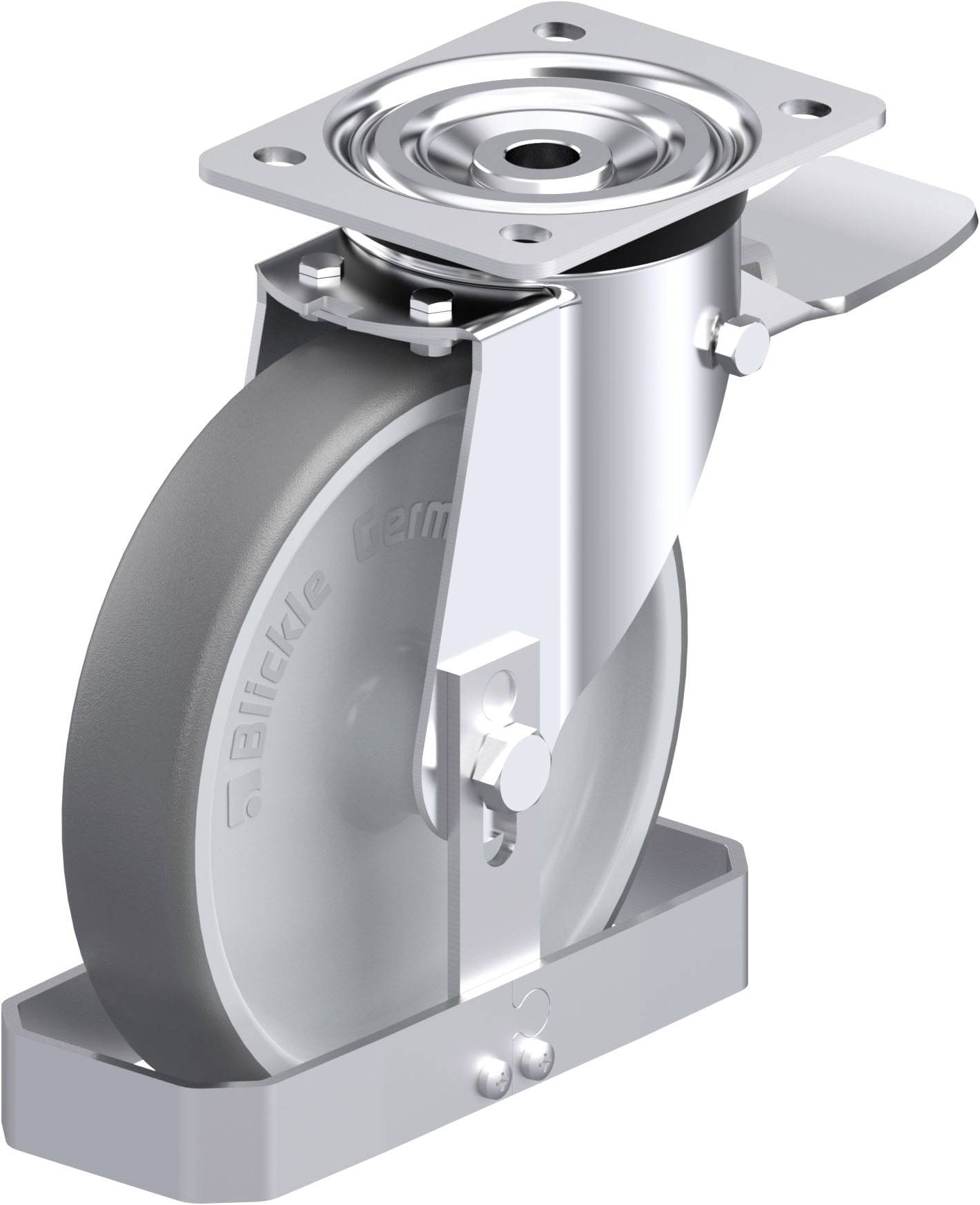 Blickle 938766 L-PATH 200G-ST-FS Stahlblech-Lenkrolle Rad-Durchmesser: 200 mm Tragfähigkeit (max.): 400 kg 1 St.