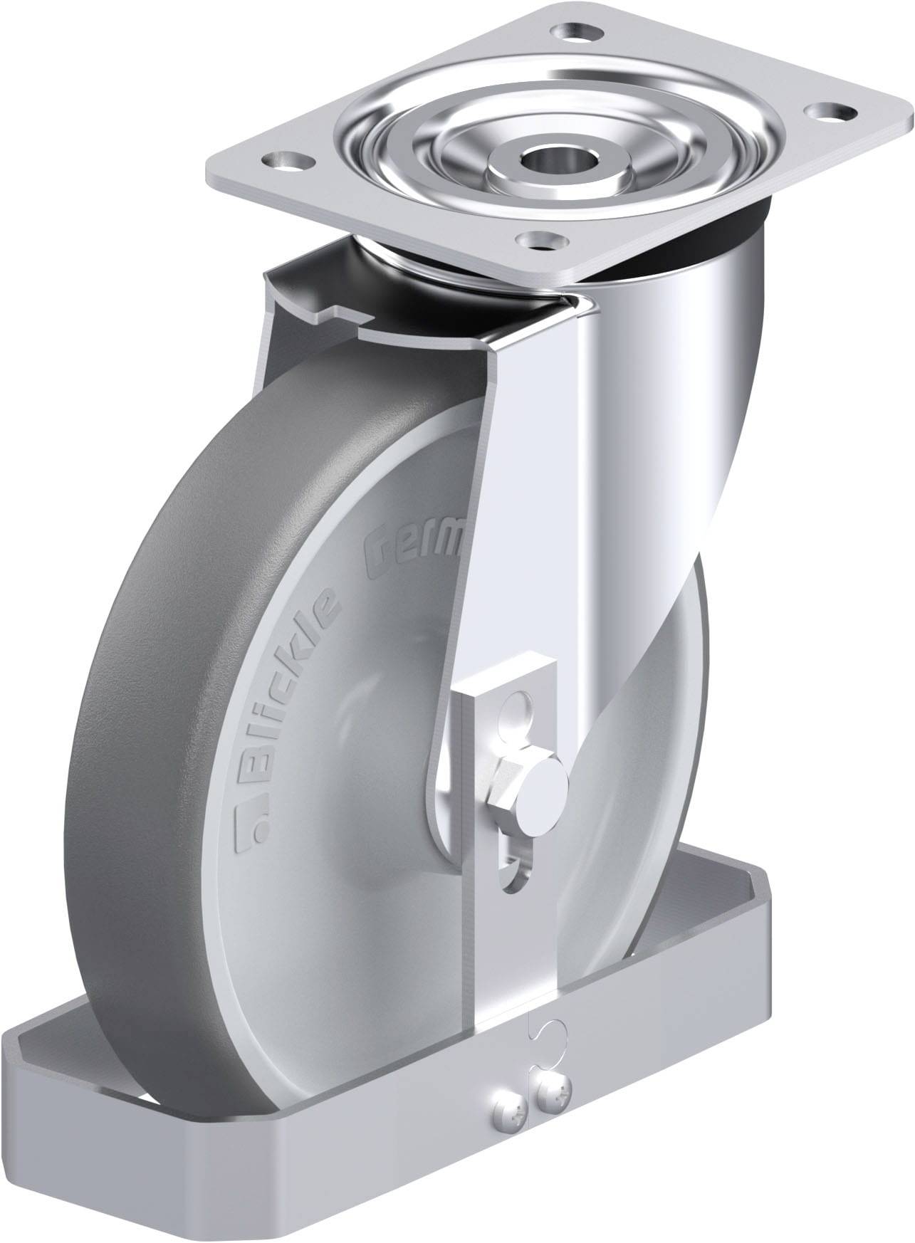 Blickle 938769 L-PATH 200R-FS Stahlblech-Lenkrolle Rad-Durchmesser: 200 mm Tragfähigkeit (max.): 400 kg 1 St.