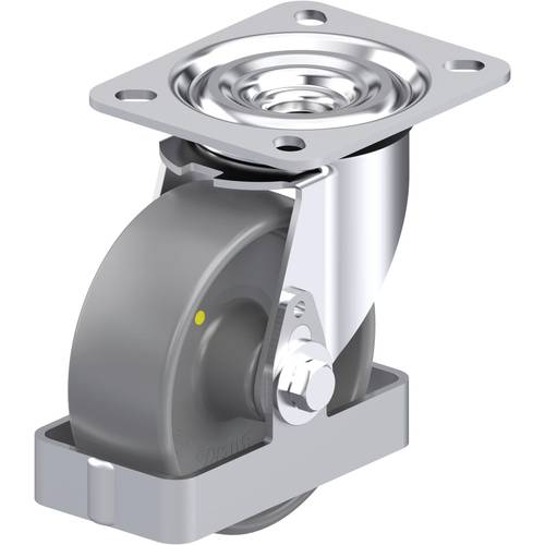 Thumbnail - Blickle 939671 L-PO 100G-ELS-FS Stahlblech-Lenkrolle Rad-Durchmesser: 100 mm Tragfähigkeit (max.): 250 kg 1 St.