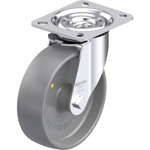Thumbnail - Blickle 742249 L-PO 125G-ELS Stahlblech-Lenkrolle Rad-Durchmesser: 125 mm Tragfähigkeit (max.): 250 kg 1 St.