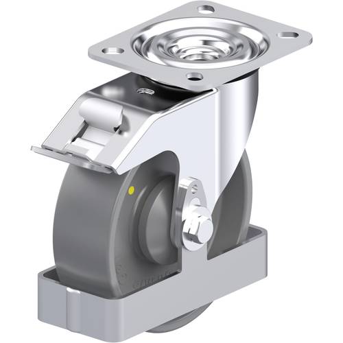 Thumbnail - Blickle 939705 L-PO 125KA-FI-ELS-FS Stahlblech-Lenkrolle Rad-Durchmesser: 125 mm Tragfähigkeit (max.): 250 kg 1 St.