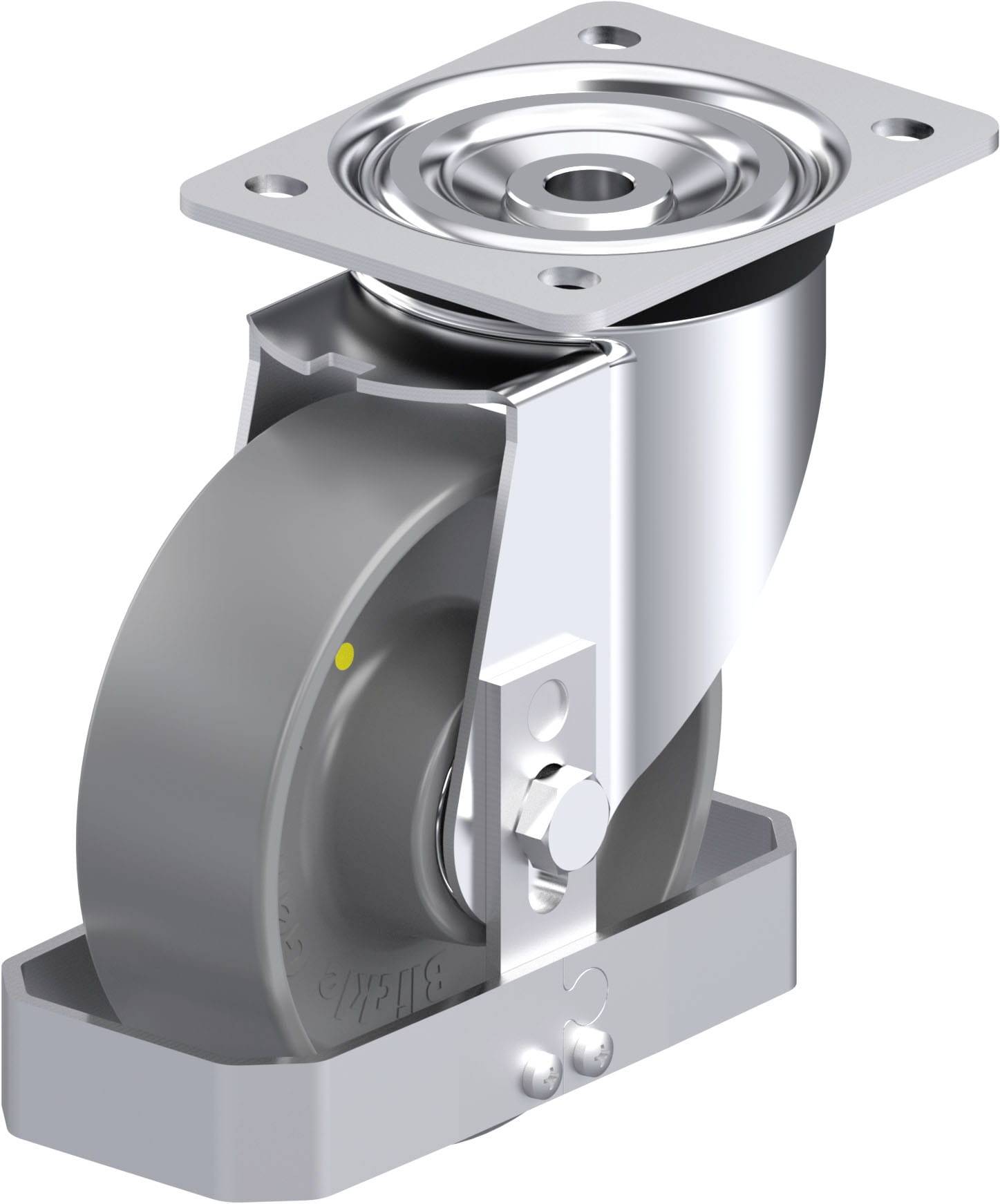 Blickle 882292 L-PO 150K-ELS-FS Stahlblech-Lenkrolle Rad-Durchmesser: 150 mm Tragfähigkeit (max.): 400 kg 1 St.