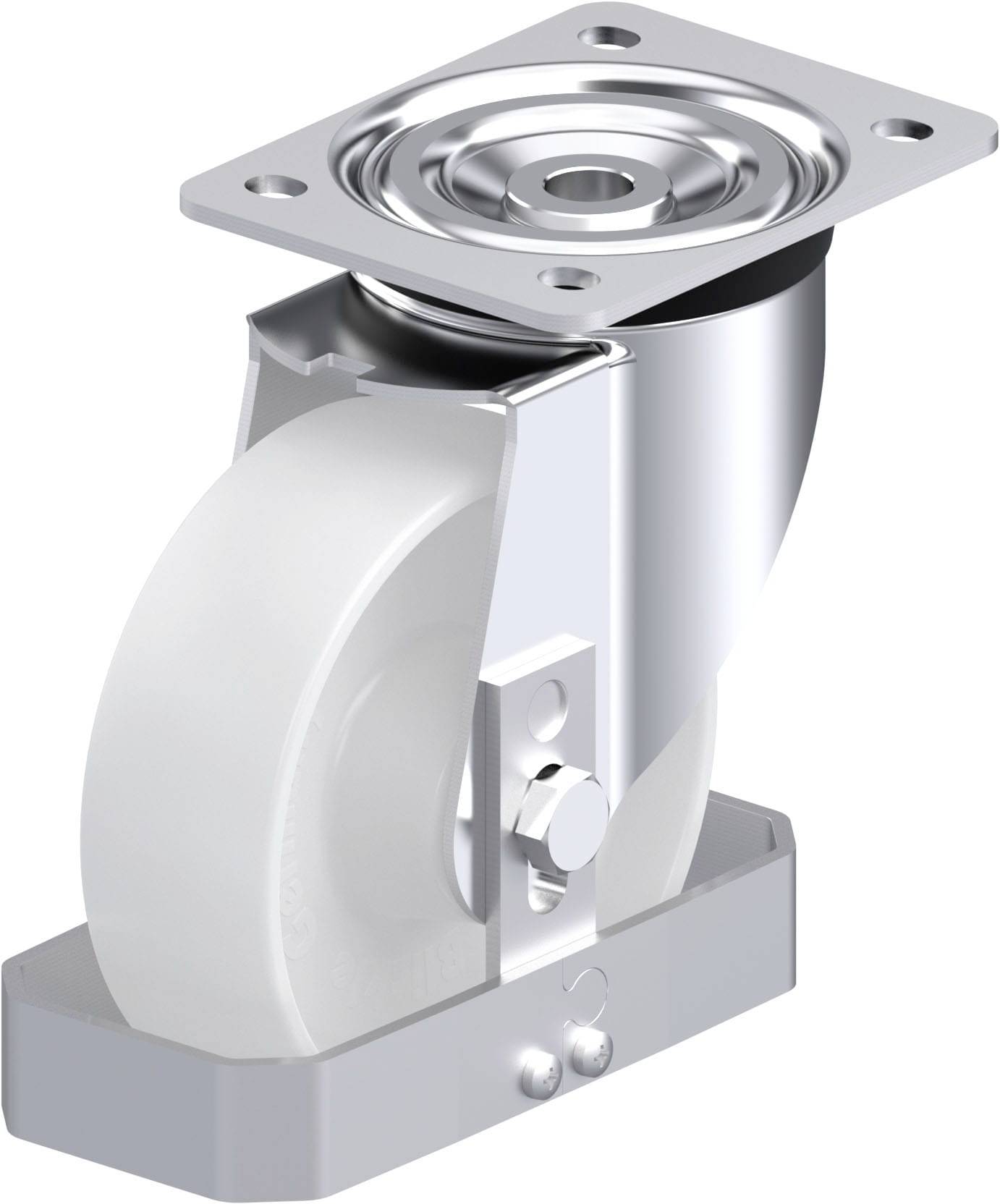 Blickle 939736 L-PO 150XR-FS Stahlblech-Lenkrolle Rad-Durchmesser: 150 mm Tragfähigkeit (max.): 400 kg 1 St.