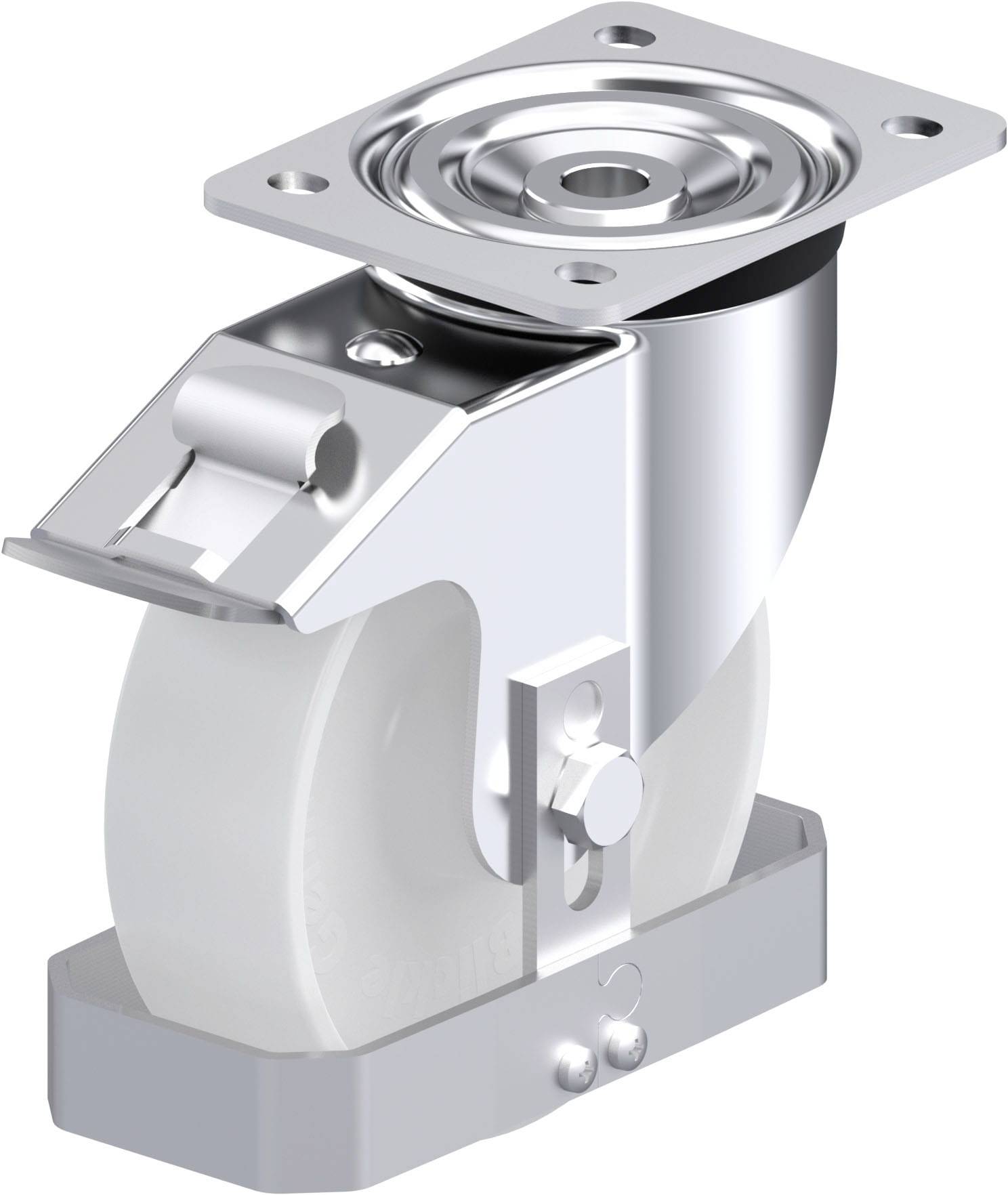 Blickle 912730 L-PO 160R-FI-FS Stahlblech-Lenkrolle Rad-Durchmesser: 160 mm Tragfähigkeit (max.): 400 kg 1 St.