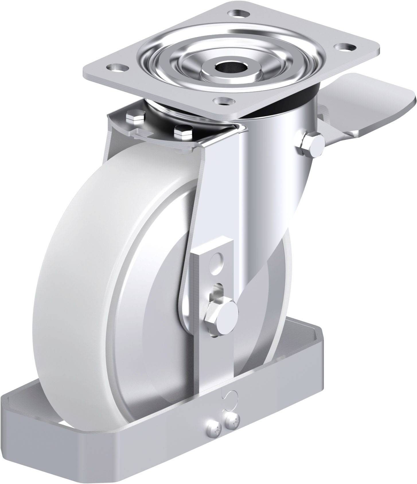 Blickle 939813 L-PO 175XR-ST-FA-FS Stahlblech-Lenkrolle Rad-Durchmesser: 175 mm Tragfähigkeit (max.): 400 kg 1 St.