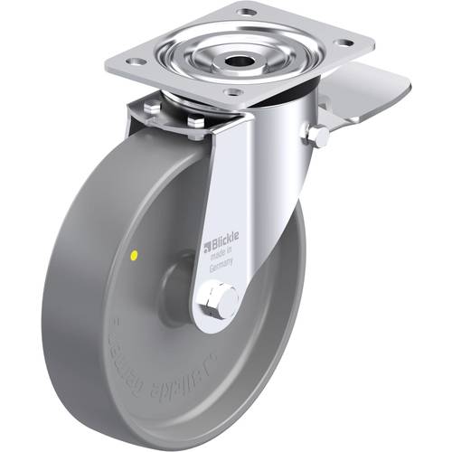 Blickle 740116 L-PO 200G-ST-ELS Stahlblech-Lenkrolle Rad-Durchmesser: 200 mm Tragfähigkeit (max.): 400 kg 1 St.