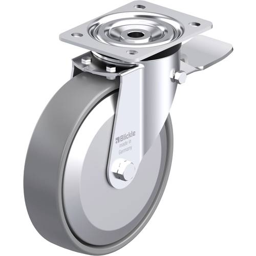 Blickle 946882 L-PO 200G-ST-ELS-FA Stahlblech-Lenkrolle Rad-Durchmesser: 200 mm Tragfähigkeit (max.): 400 kg 1 St.