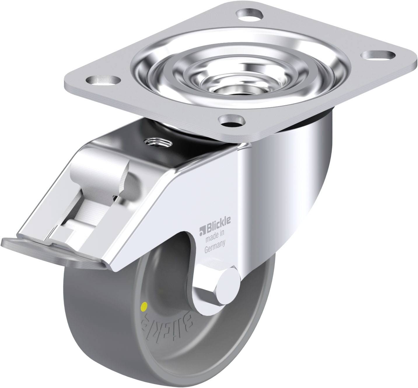 Blickle 936914 L-PO 80G-FI-ELS Stahlblech-Lenkrolle Rad-Durchmesser: 80 mm Tragfähigkeit (max.): 220 kg 1 St.