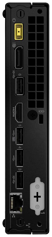 Die Rückseite einer elektronischen Konsole mit USB-, Ethernet-, HDMI- und Energieanschlüssen, die verschiedene Verbindungsmöglichkeiten zeigt.