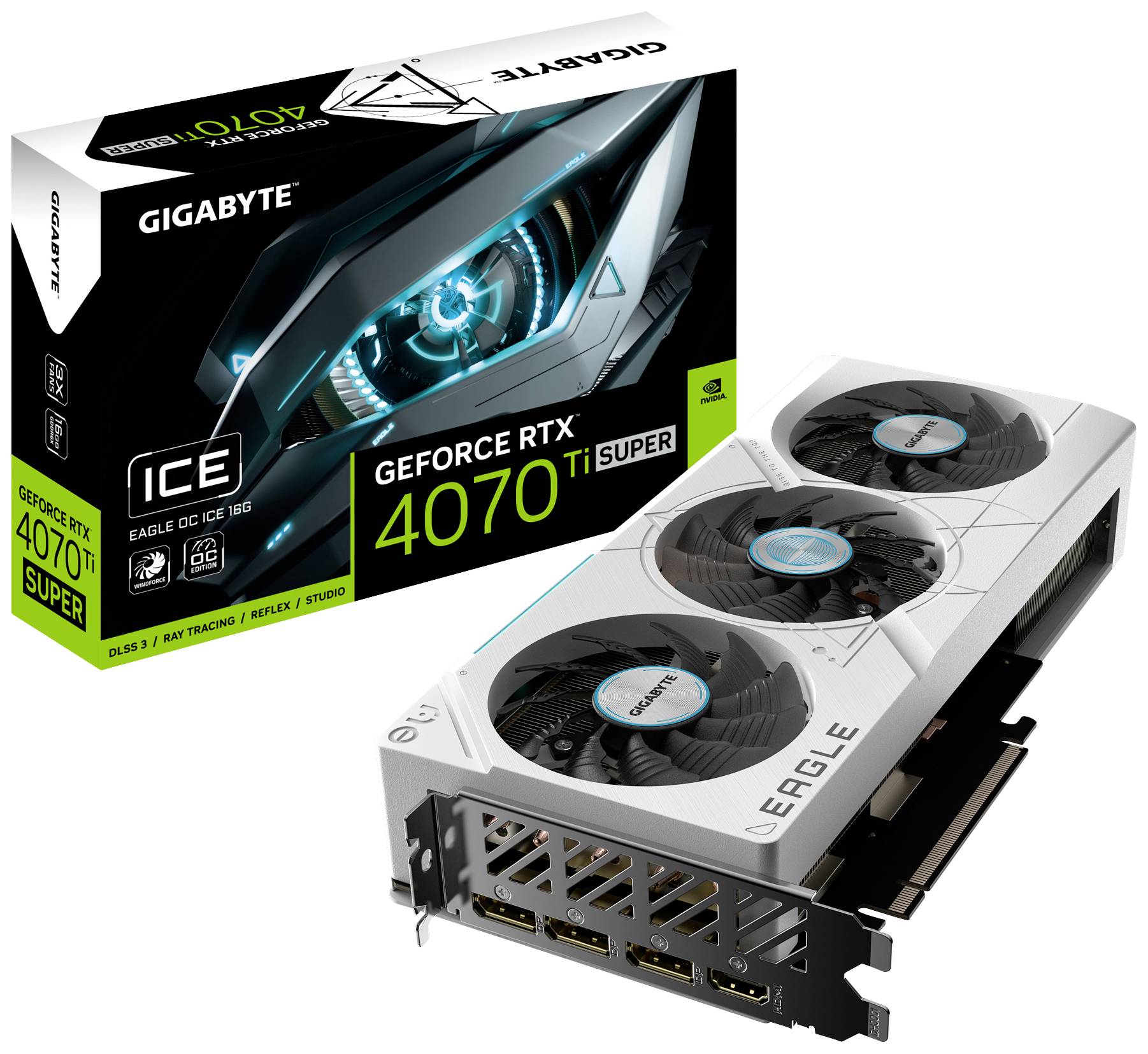 GIGABYTE GeForce RTX 4070 Ti SUPER EAGLE OC ICE 16GB