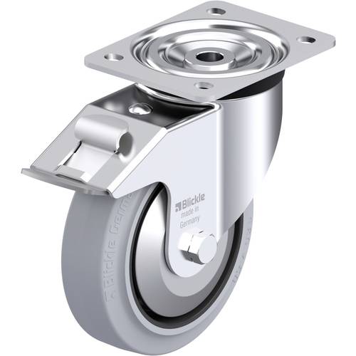 Thumbnail - Blickle 749361 L-POEV 160KAD-FI-SG-FA Stahlblech-Lenkrolle Rad-Durchmesser: 160 mm Tragfähigkeit (max.): 400 kg 1 St.