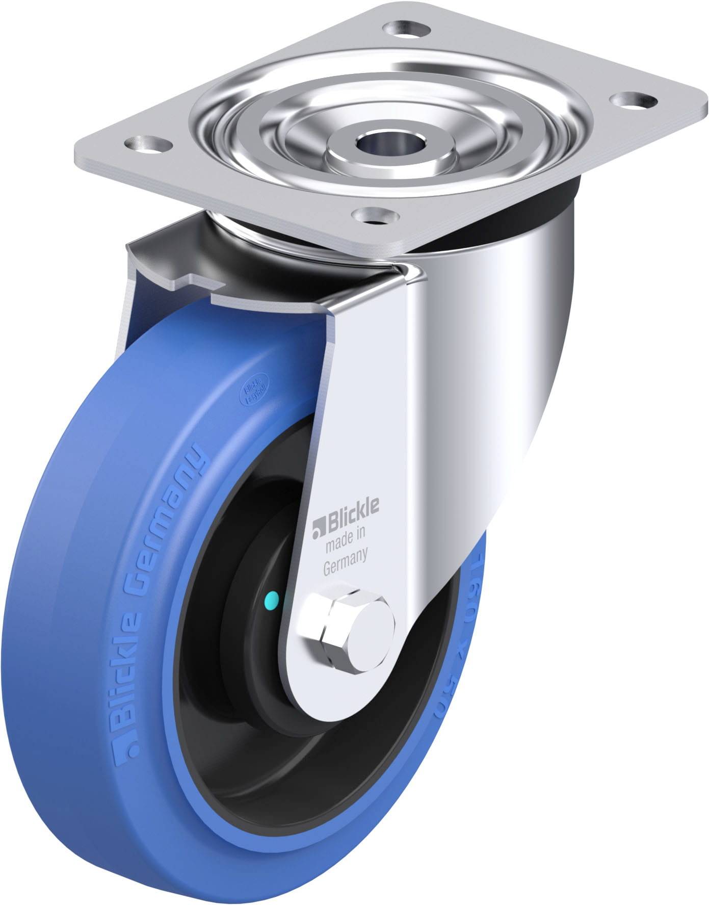 Thumbnail - Blickle 749362 L-POEV 160KAD-SB Stahlblech-Lenkrolle Rad-Durchmesser: 160 mm Tragfähigkeit (max.): 400 kg 1 St.