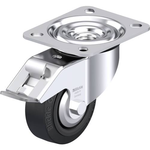 Thumbnail - Blickle 850436 L-POEV 80G-FI-FA Stahlblech-Lenkrolle Rad-Durchmesser: 80 mm Tragfähigkeit (max.): 140 kg 1 St.