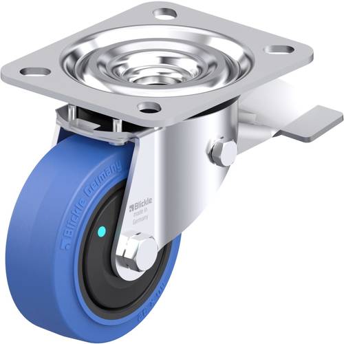Blickle 850474 L-POEV 80KFD-ST-SB Stahlblech-Lenkrolle Rad-Durchmesser: 80 mm Tragfähigkeit (max.): 140 kg 1 St.