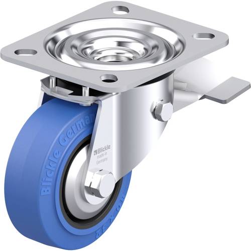 Thumbnail - Blickle 850457 L-POEV 80XR-ST-SB-FA Stahlblech-Lenkrolle Rad-Durchmesser: 80 mm Tragfähigkeit (max.): 140 kg 1 St.