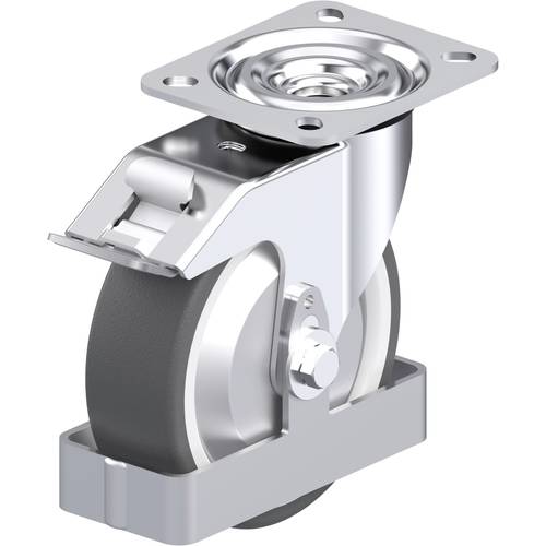 Thumbnail - Blickle 938918 L-POTH 125KA-FI-FA-FS Stahlblech-Lenkrolle Rad-Durchmesser: 125 mm Tragfähigkeit (max.): 250 kg 1 St.