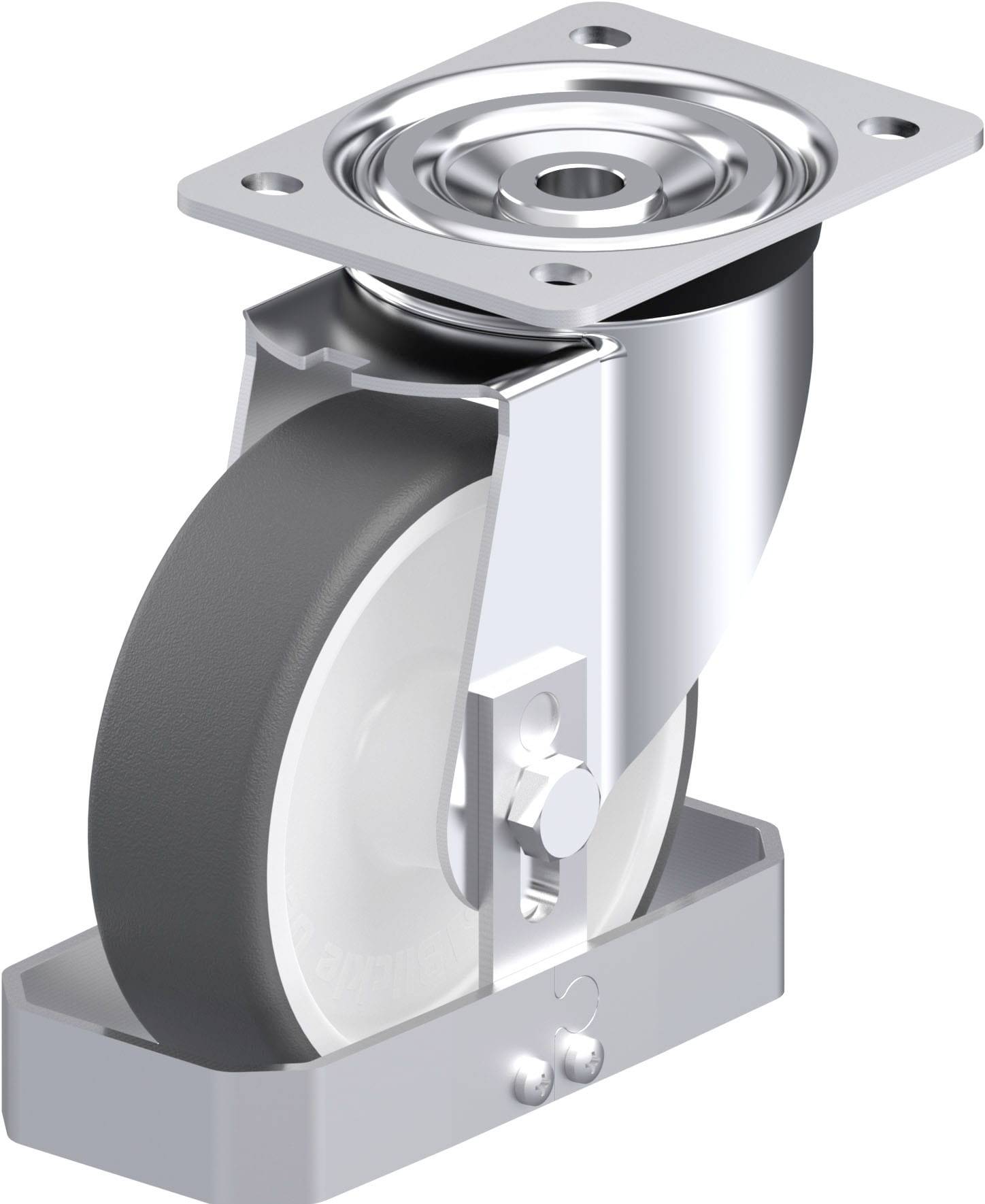 Blickle 909905 L-POTH 150G-FS Stahlblech-Lenkrolle Rad-Durchmesser: 150 mm Tragfähigkeit (max.): 400 kg 1 St.