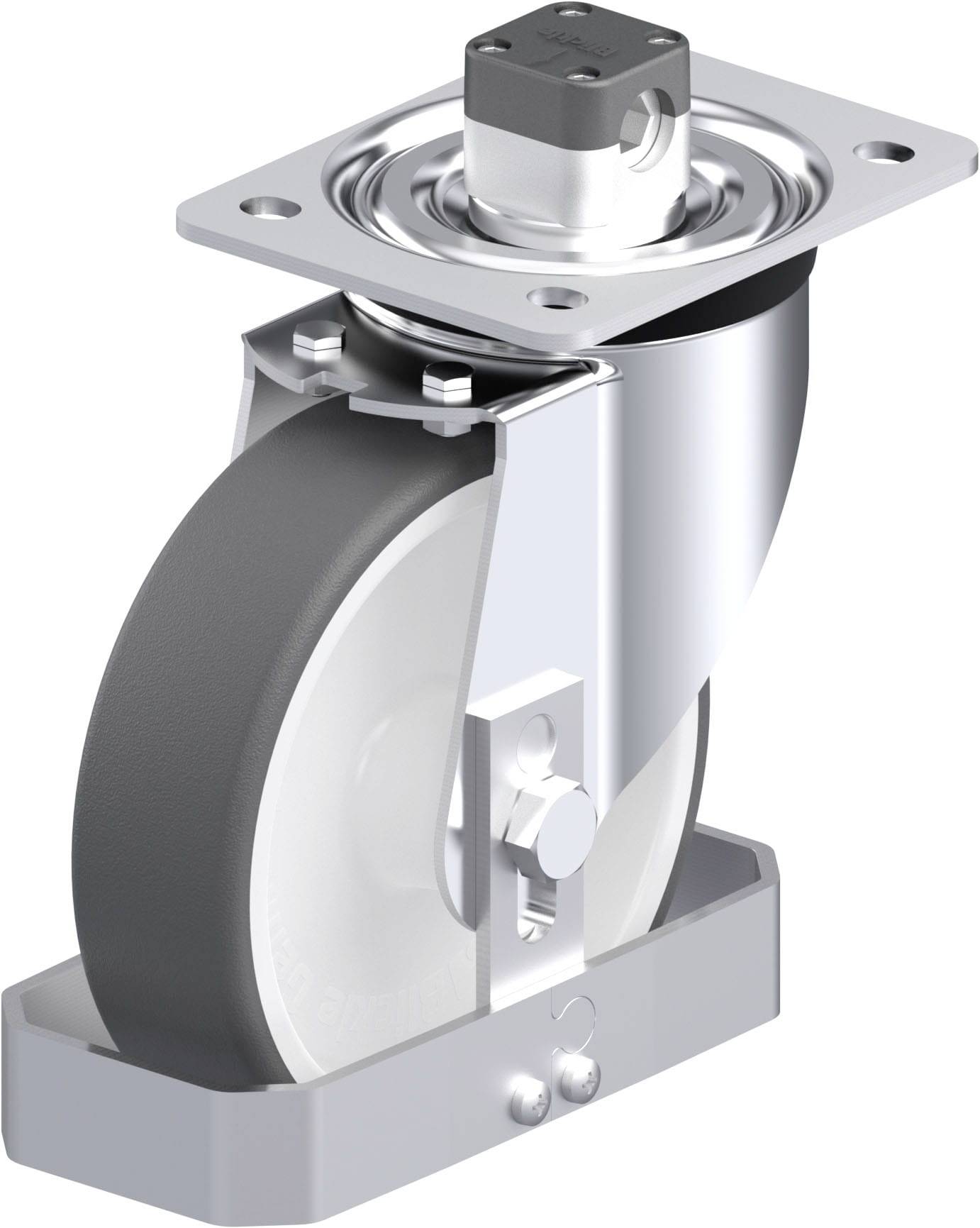 Blickle 938938 L-POTH 160G-CS11-FS Stahlblech-Lenkrolle Rad-Durchmesser: 160 mm Tragfähigkeit (max.): 400 kg 1 St.