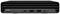 Ein schwarzer HP Pro Mini Desktop-PC mit mehreren Anschlüssen an der Vorderseite, darunter USB- und Audioanschlüsse.