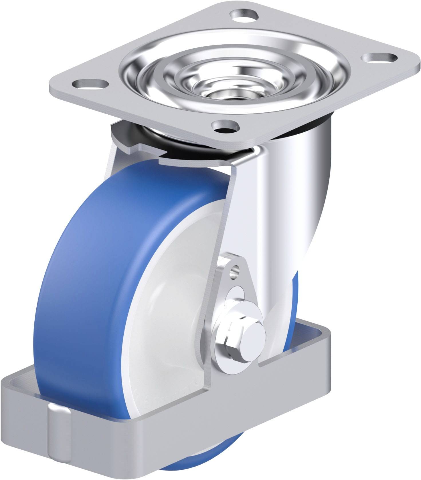 Blickle 938797 L-POTHS 100G-FS Stahlblech-Lenkrolle Rad-Durchmesser: 100 mm Tragfähigkeit (max.): 200 kg 1 St.