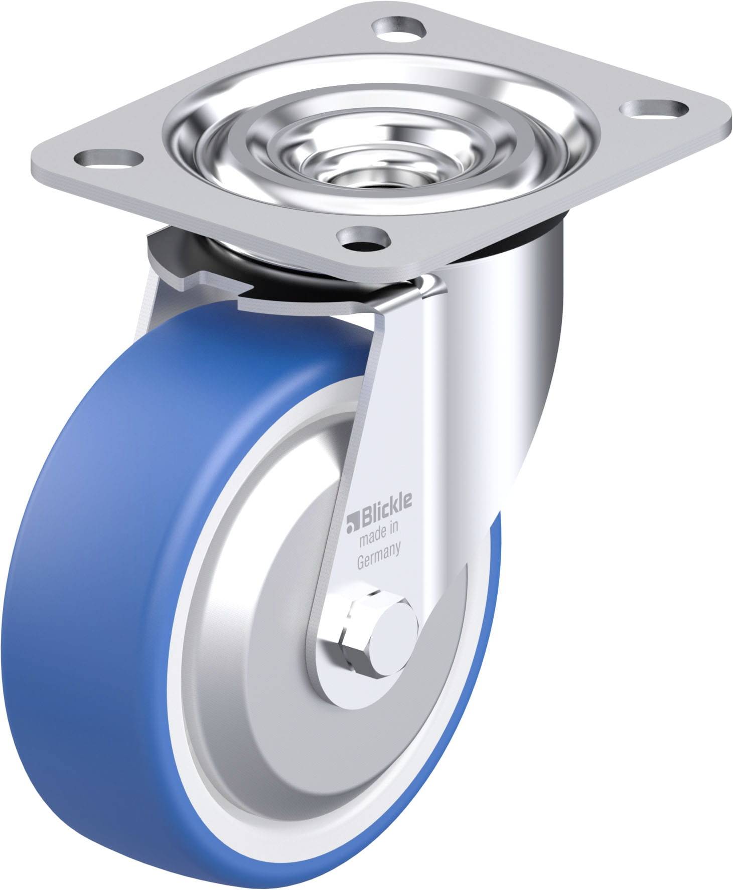 Blickle 948055 L-POTHS 100XR-FA Stahlblech-Lenkrolle Rad-Durchmesser: 100 mm Tragfähigkeit (max.): 200 kg 1 St.