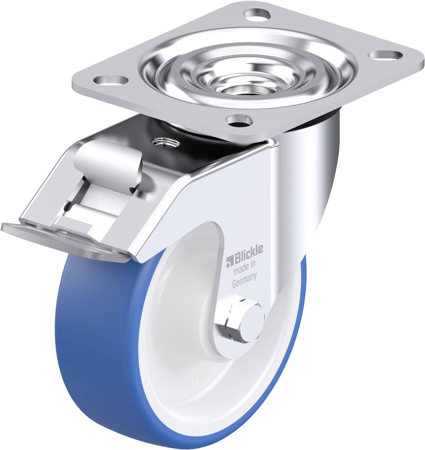 Blickle 948057 L-POTHS 100XR-FI Stahlblech-Lenkrolle Rad-Durchmesser: 100 mm Tragfähigkeit (max.): 200 kg 1 St.